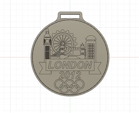 Stl File London 2012 Olympic Medal・3d Printable Design To Download・cults