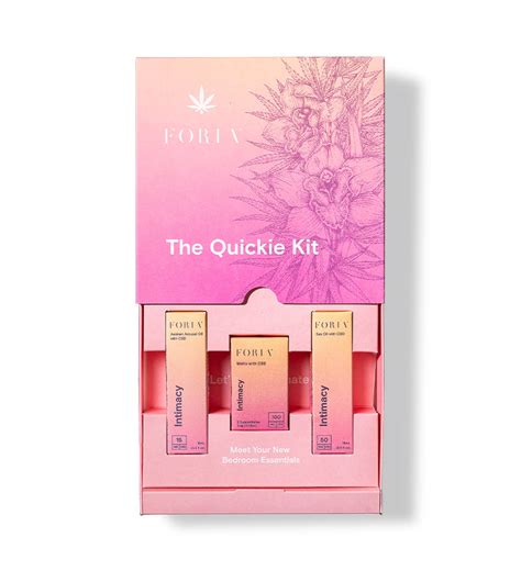 The Quickie Sex Kit With Cbd Intimacy Collection Foria