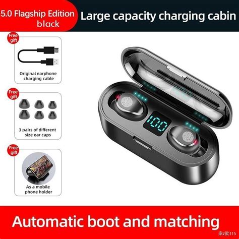 Tws Wireless Headphones 3500mah Charging Box 9d Stereo Sports