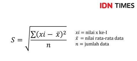 Rumus Varians Di Excel Rumus Simpangan Baku Pengertian Dan Contoh Soal