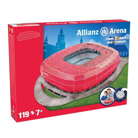 FC Bayern Müchen Allianz Arena 3D Puzzle Nanostad FC Bayern Müchen