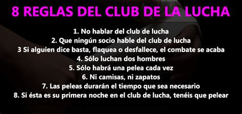 Aprender Acerca Imagen Reglas Del Club De La Pelea Espa Ol Latino