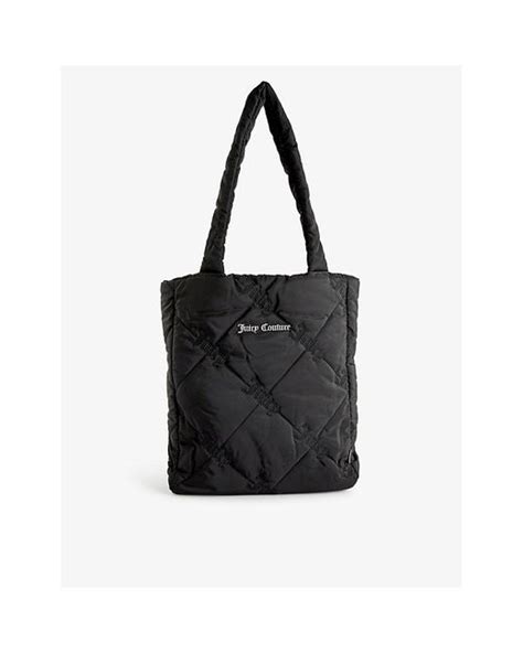 Juicy Couture Villette Quilted Recycled Nylon Tote Bag In Black Lyst