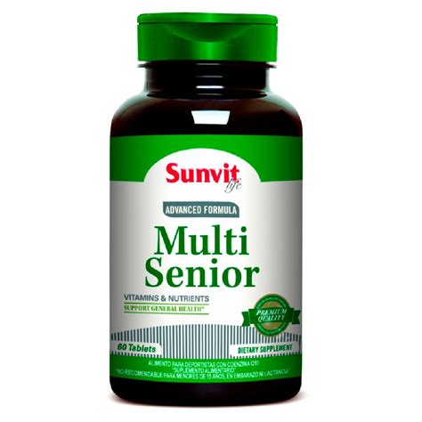 Multivitaminico Para Adulto Mayor Multi Senior 60 Tabletas Marca