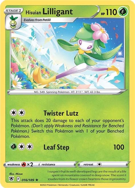 Hisuian Lilligant SWSH10 Astral Radiance Pokemon