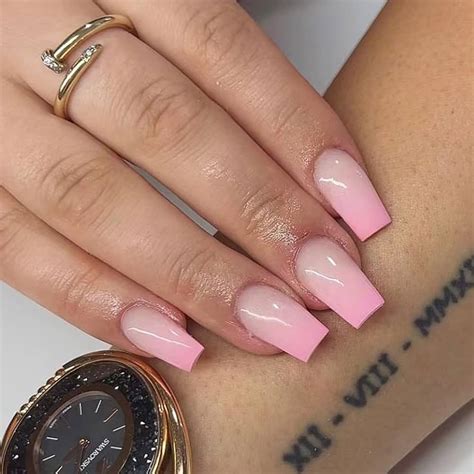 Get The Perfect Ombre Nails With Short Coffin Shape Click Here For