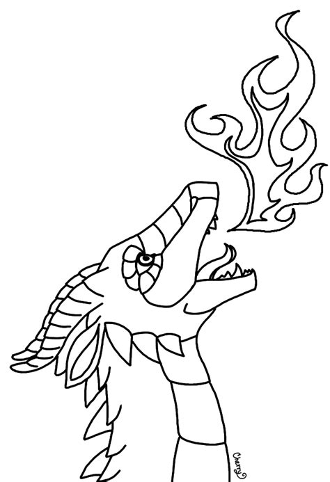 How To Draw A Dragon Head Breathing Fire Easy