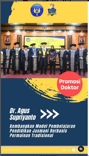 Dr Agus Supriyanto Kembangkan Model Pembelajaran Pendidikan Jasmani