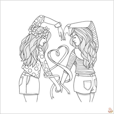 Coloriage Bff Des Dessins Imprimer Pour Exprimer Votre Amiti