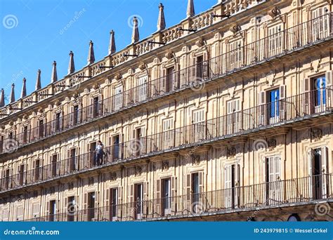 Sleek Architecture of Plaza Mayor, Salamanca, Spain Editorial Image ...