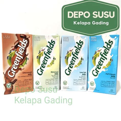 Jual Susu Greenfields Uht Liter All Varian Greenfield Coklat Full