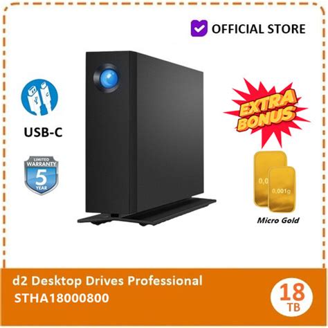 Promo LaCie 18TB D2 Professional USB 3 1 Type C External STHA18000800