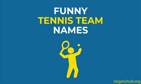 Unique Tennis Team Names Catchy Funny Cool