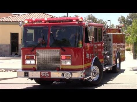 RARE ENGINE LACoFD Engine 75 Responding YouTube