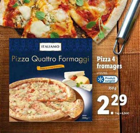 Promo Pizza 4 Fromages Italiamo Chez Lidl ICatalogue Fr