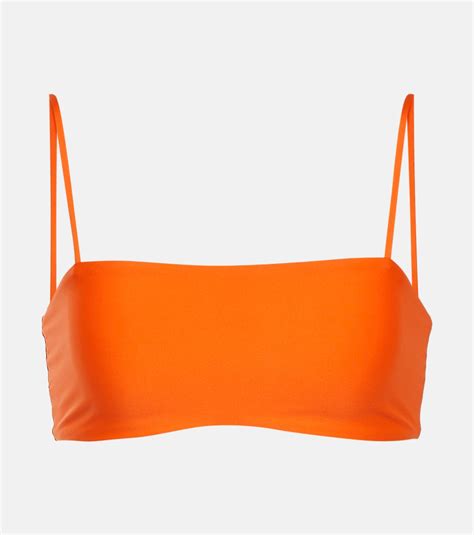 Bandeau Bikini Top In Orange Loro Piana Mytheresa