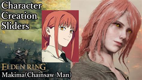 Elden Ring Character Creation Makima Chainsaw Man Youtube