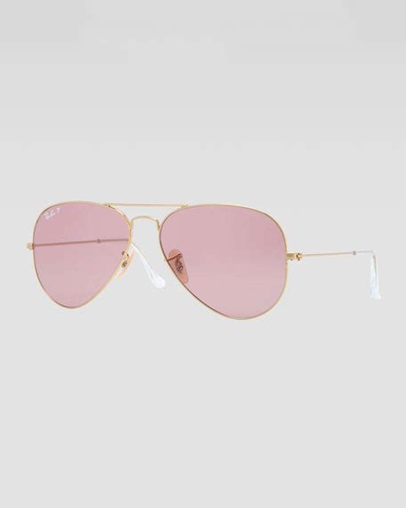 Ray Ban Original Aviator Sunglasses Goldpink