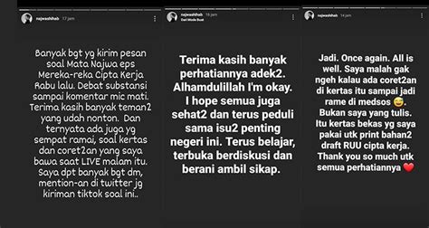 Heboh Netizen Baca Tulisan Minta Tolong Di Kertas Saat Live Mata Najwa