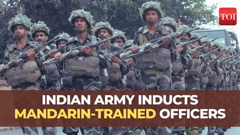 Indian Army Inducts First Batch Of Mandarin Trained Officers At Indo