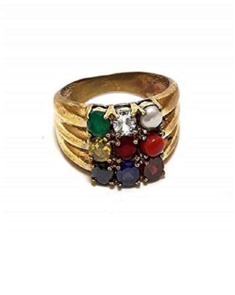 Ceylonmine Natural Certified Navratna Stone Nine Planet Adjustable Ring