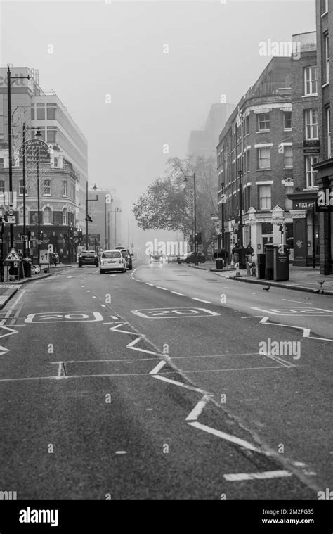 London In Winter Around The East End Islington Stock Photo Alamy