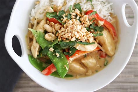 Thai Style Coconut Peanut Chicken Stir Fry Recipe Fab Everyday