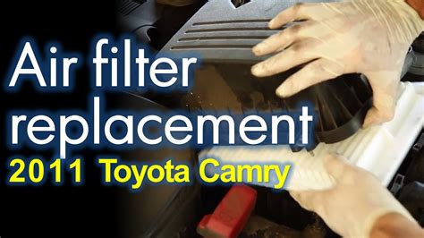 Toyota Camry Air Filter Replacement L Youtube