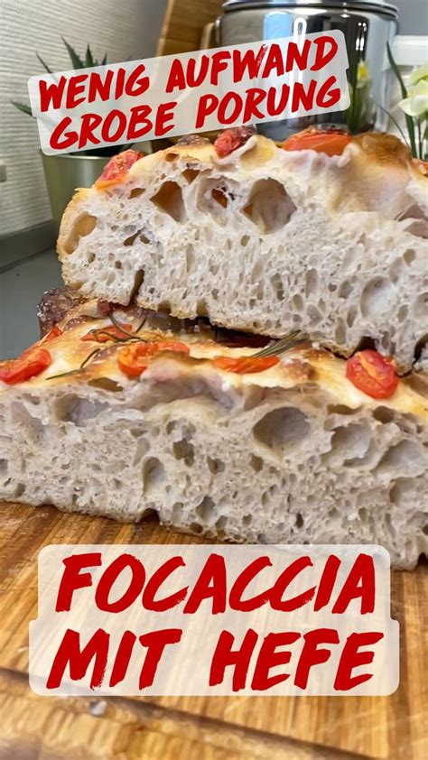 Focaccia Mit Hefe Wenig Aufwand Grobe Porung Rezept Am Ende