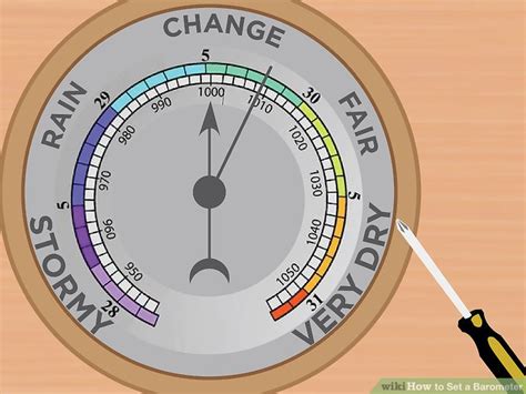 How To Set A Barometer 12 Steps With Pictures Wikihow