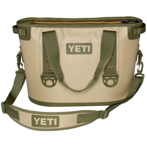 Yeti Hopper 20 Soft Sided Bag Cooler Field Tan Blaze Orange