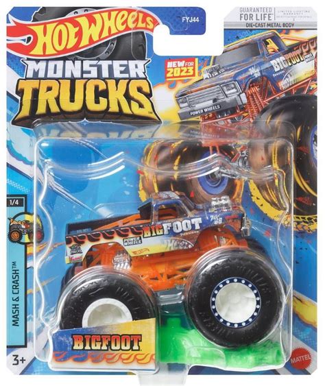 Hot Wheels Monster Trucks Bigfoot 2023 Toy Die Cast Crushable Car