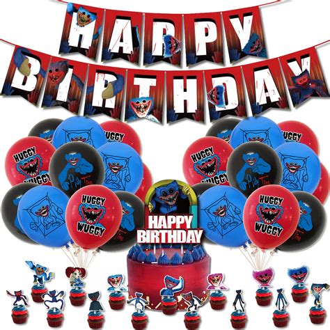 Buy Poppy Playtime Huggy Wuggys Birthday Latex Balloons Set Pcs