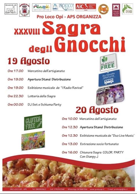 Sagra Degli Gnocchi Opi Aq Agosto