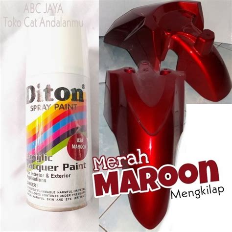 Jual Cat Pilok Pilox Diton 838 Maroon Red Merah Maron Marun Mengkilap