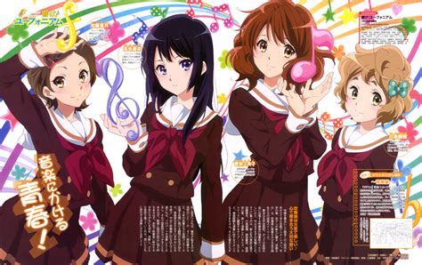 Oumae Kumiko Kousaka Reina Kawashima Sapphire And Katou Hazuki Hibike Euphonium Drawn By