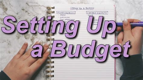 Setting Up A Budget Budgeting For Beginners 2020 Budget Youtube