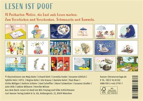 Lesen Ist Doof Postkarten Set Von Nils Freytag Buch 978 3 446