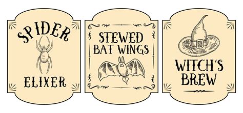 7 Best Images Of Free Printable Halloween Potion Labels Halloween