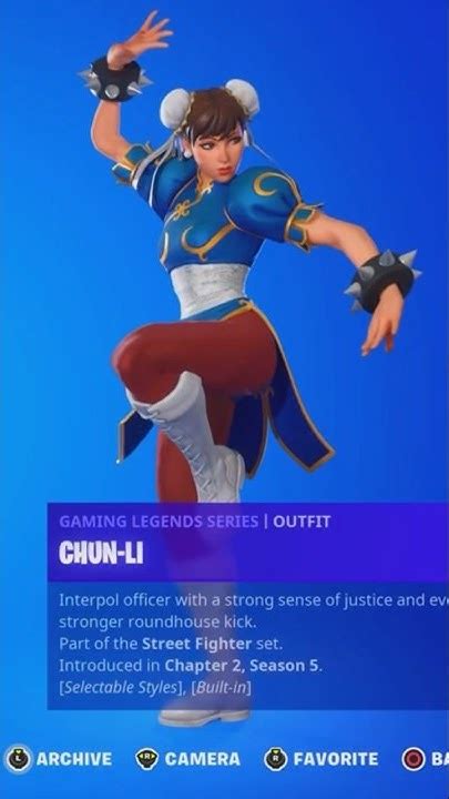 Chun Li Skin Return Release Date In Fortnite Item Shop Chapter 4 Season 4 Youtube