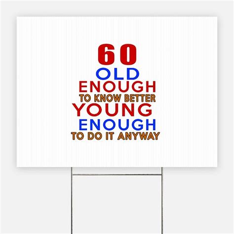 60Th Birthday 60th Birthday Yard Signs | Custom Yard & Lawn Signs ...