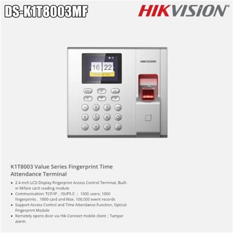 Promo Access Control Terminal Series Fingerprint Hikvision Ds