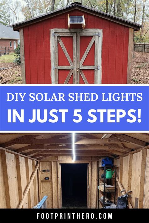 Diy 12v Solar Shed Lights 5 Steps W Videos In 2021 Solar Shed Light Solar Power Diy Diy