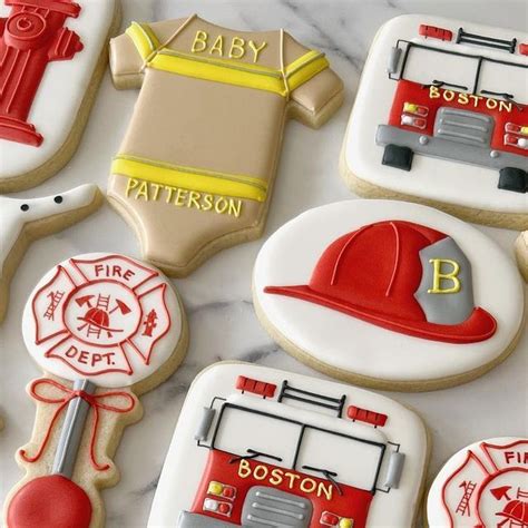 Firetruck Baby Shower Invitation Firefighter Baby Shower Etsy Artofit