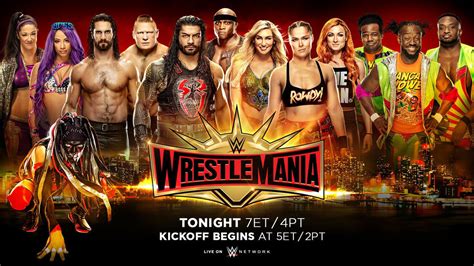 WrestleMania 35 Match Card Previews Start Time And More WWE