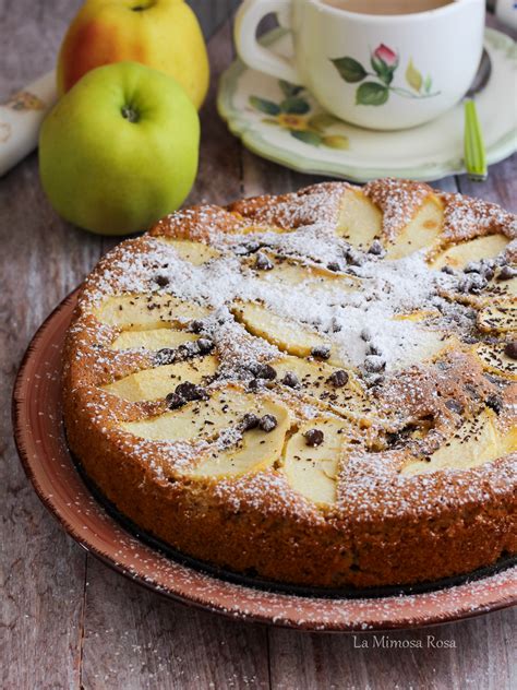 Torta Agli Amaretti Mele E Cioccolato Senza Burro