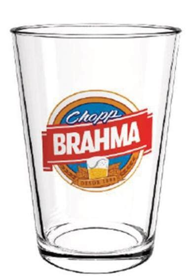 Copo cerveja chopp caldereta brahma 350 ml caixa c 12 peças NADIR