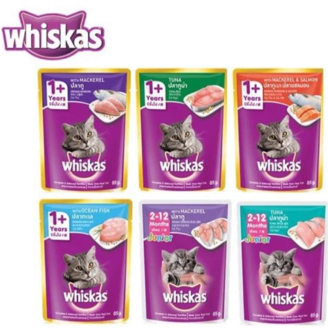 Box Packs Whiskas Pouch Cat Wet Food Makanan Basah Kucing