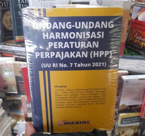 Jual Undang Undang Harmonisasi Peraturan Perpajakan UU RI No 7 Tahun