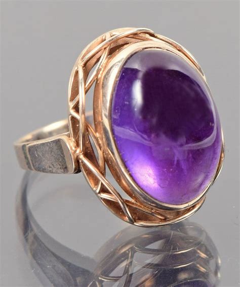 An Art Deco Gold And Amethyst Ring Circa Artdeco Ring